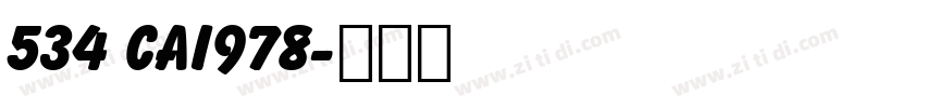 534 CAI978字体转换